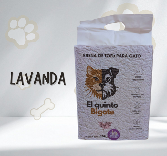 Arena de tofu para gato