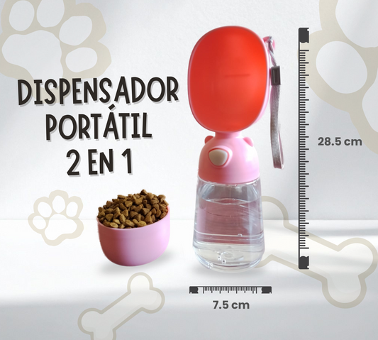 Dispensador portátil 2 en 1