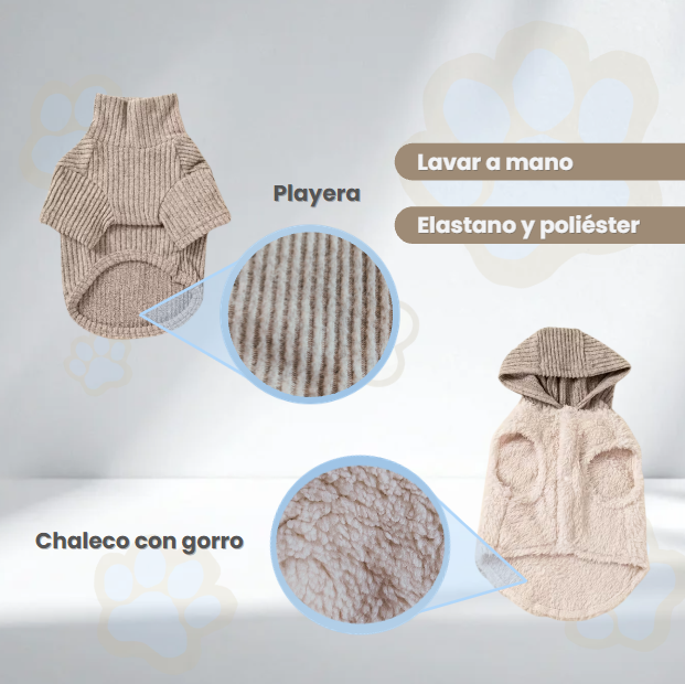 Suéter conjunto dos piezas